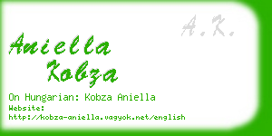 aniella kobza business card